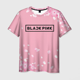 Мужская футболка 3D с принтом BLACKPINK в городе Новоалтайск, 100% полиэфир | прямой крой, круглый вырез горловины, длина до линии бедер | black  pink | blackpink | jennie | jisoo | k pop | lalisa | группа | к поп | корейская группа | розовый | черный