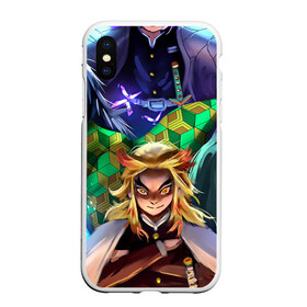 Чехол для iPhone XS Max матовый с принтом KIMETSU NO YAIBA в городе Новоалтайск, Силикон | Область печати: задняя сторона чехла, без боковых панелей | Тематика изображения на принте: demon slayer | kimetsu no yaiba | nezuko | shinobu | slayer | tanjiro | zenitsu | гию томиока | зенитцу | иноске хашибира | клинок рассекающий демонов | незуко | танджиро | шинобу кочо