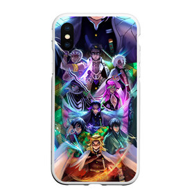 Чехол для iPhone XS Max матовый с принтом DEMON SLAYER KIMETSU NO YAIBA КЛИНОК РАССЕКАЮЩИЙ ДЕМОНОВ в городе Новоалтайск, Силикон | Область печати: задняя сторона чехла, без боковых панелей | Тематика изображения на принте: demon slayer | kimetsu no yaiba | nezuko | shinobu | slayer | tanjiro | zenitsu | гию томиока | зенитцу | иноске хашибира | клинок рассекающий демонов | незуко | танджиро | шинобу кочо
