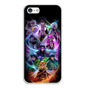 Чехол для iPhone 5/5S матовый с принтом KIMETSU NO YAIBA в городе Новоалтайск, Силикон | Область печати: задняя сторона чехла, без боковых панелей | Тематика изображения на принте: demon slayer | kimetsu no yaiba | nezuko | shinobu | slayer | tanjiro | zenitsu | гию томиока | зенитцу | иноске хашибира | клинок рассекающий демонов | незуко | танджиро | шинобу кочо