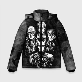 Зимняя куртка для мальчиков 3D с принтом JOJO`S BIZARRE ADVENTURE в городе Новоалтайск, ткань верха — 100% полиэстер; подклад — 100% полиэстер, утеплитель — 100% полиэстер | длина ниже бедра, удлиненная спинка, воротник стойка и отстегивающийся капюшон. Есть боковые карманы с листочкой на кнопках, утяжки по низу изделия и внутренний карман на молнии. 

Предусмотрены светоотражающий принт на спинке, радужный светоотражающий элемент на пуллере молнии и на резинке для утяжки | adventure | jojo | jojo s bizarre | jojo’s bizarre adventure | killer queen | yare yare daze | аниме | джоджо | манга | невероятные приключения джоджо | яре яре дазе