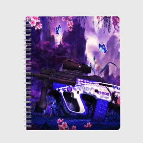 Тетрадь с принтом Counter Strike в городе Новоалтайск, 100% бумага | 48 листов, плотность листов — 60 г/м2, плотность картонной обложки — 250 г/м2. Листы скреплены сбоку удобной пружинной спиралью. Уголки страниц и обложки скругленные. Цвет линий — светло-серый
 | awp | counter strike | cs go | cs go global offensive | hyper beast | skin cs | team cs | команды cs | скины оружия | скоростной зверь | хайпер бист