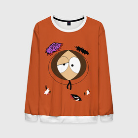 Мужской свитшот 3D с принтом South Park. Dead Kenny в городе Новоалтайск, 100% полиэстер с мягким внутренним слоем | круглый вырез горловины, мягкая резинка на манжетах и поясе, свободная посадка по фигуре | broflovski | cartman | eric | kenny | kyle | marsh | park | south | stan | баттерс | брофловски | кайл | картман | кенни | леопольд | маккормик | марш | парк | стотч | стэн | эрик | южный