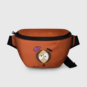 Поясная сумка 3D с принтом South Park. Dead Kenny в городе Новоалтайск, 100% полиэстер | плотная ткань, ремень с регулируемой длиной, внутри несколько карманов для мелочей, основное отделение и карман с обратной стороны сумки застегиваются на молнию | broflovski | cartman | eric | kenny | kyle | marsh | park | south | stan | баттерс | брофловски | кайл | картман | кенни | леопольд | маккормик | марш | парк | стотч | стэн | эрик | южный