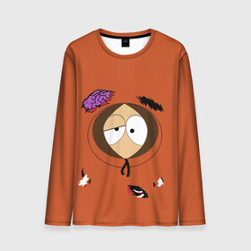 Мужской лонгслив 3D с принтом South Park. Dead Kenny в городе Новоалтайск, 100% полиэстер | длинные рукава, круглый вырез горловины, полуприлегающий силуэт | broflovski | cartman | eric | kenny | kyle | marsh | park | south | stan | баттерс | брофловски | кайл | картман | кенни | леопольд | маккормик | марш | парк | стотч | стэн | эрик | южный