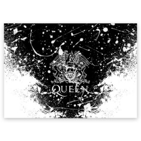 Поздравительная открытка с принтом QUEEN. в городе Новоалтайск, 100% бумага | плотность бумаги 280 г/м2, матовая, на обратной стороне линовка и место для марки
 | Тематика изображения на принте: queen | британская рок группа | квин | куин | кьюин | мистер робот | музыка | рами малек | рок | рок музыка | фредди меркьюри