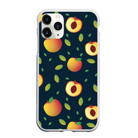 Чехол для iPhone 11 Pro Max матовый с принтом Фруктовый арт в городе Новоалтайск, Силикон |  | Тематика изображения на принте: дудлинг | еда | персик | персики | пища | текстуры | узор | узоры | фон | фрукт | фрукты | ягода | ягоды