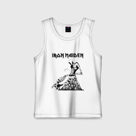 Детская майка хлопок с принтом IRON MAIDEN в городе Новоалтайск,  |  | dave | iron maiden | murray | music | percy harris | rock | адриан смит | айрон мэйден | брюс дикинсон | дэйв мюррей | железная дева | музик | нико макбрэйн | рок | стив харрис | ужасы | хеви метал | яник герс
