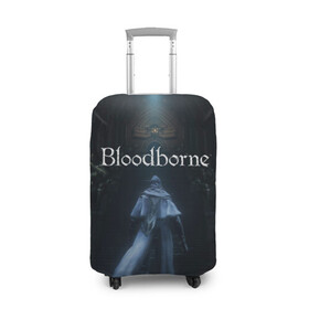 Чехол для чемодана 3D с принтом Bloodborne. в городе Новоалтайск, 86% полиэфир, 14% спандекс | двустороннее нанесение принта, прорези для ручек и колес | bloodborne | bloodborne 2 | esport | game | playstation | бладборн | игра | киберспорт | киберспортсмен | порождение крови