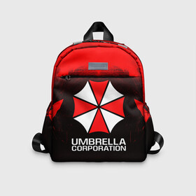 Детский рюкзак 3D с принтом UMBRELLA CORP в городе Новоалтайск, 100% полиэстер | лямки с регулируемой длиной, сверху петелька, чтобы рюкзак можно было повесить на вешалку. Основное отделение закрывается на молнию, как и внешний карман. Внутри дополнительный карман. По бокам два дополнительных кармашка | ada wong | biohazard | leon | nemesis | project resistance | raccoon city | re | re3 | resident evil | resident evil 3 | rpd | stars | umbrella | ада вонг | амбрелла | немезис | ужасы