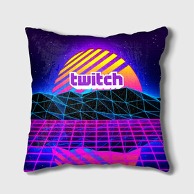 Подушка 3D с принтом Twitch  в городе Новоалтайск, наволочка – 100% полиэстер, наполнитель – холлофайбер (легкий наполнитель, не вызывает аллергию). | состоит из подушки и наволочки. Наволочка на молнии, легко снимается для стирки | game | gamer | logo | trend | twitch | twitties | игры | логотип | мода | надписи | стрим | твитч | тренд