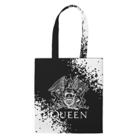 Шоппер 3D с принтом QUEEN. в городе Новоалтайск, 100% полиэстер | Плотность: 200 г/м2; Размер: 34×35 см; Высота лямок: 30 см | queen | британская рок группа | квин | куин | кьюин | мистер робот | музыка | рами малек | рок | рок музыка | фредди меркьюри