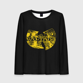 Женский лонгслив 3D с принтом Wu-Tang Clan. в городе Новоалтайск, 100% полиэстер | длинные рукава, круглый вырез горловины, полуприлегающий силуэт | genius gza | method man | razor rza | wu tang | wu tang clan | ву танг клан | гангста рэп | гангстеры | девяти человек | музыка | хип хоп