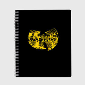 Тетрадь с принтом Wu-Tang Clan в городе Новоалтайск, 100% бумага | 48 листов, плотность листов — 60 г/м2, плотность картонной обложки — 250 г/м2. Листы скреплены сбоку удобной пружинной спиралью. Уголки страниц и обложки скругленные. Цвет линий — светло-серый
 | genius gza | method man | razor rza | wu tang | wu tang clan | ву танг клан | гангста рэп | гангстеры | девяти человек | музыка | хип хоп