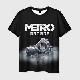Мужская футболка 3D с принтом METRO EXODUS. в городе Новоалтайск, 100% полиэфир | прямой крой, круглый вырез горловины, длина до линии бедер | exodus | horror | metro 2033 | metro exodus | sparta | survival | артём | игры | исход | метро | метро 2035 | спарта | спартанцы
