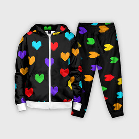 Детский костюм 3D с принтом UNDERTALE HEART в городе Новоалтайск,  |  | Тематика изображения на принте: asriel dreemurr | chara | frisk | gaster blaster | sans | undertale | азриэль дримурр | андертейл | гастер | меттатон | санс | фриск | чара