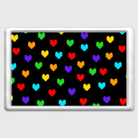 Магнит 45*70 с принтом UNDERTALE HEART в городе Новоалтайск, Пластик | Размер: 78*52 мм; Размер печати: 70*45 | Тематика изображения на принте: asriel dreemurr | chara | frisk | gaster blaster | sans | undertale | азриэль дримурр | андертейл | гастер | меттатон | санс | фриск | чара