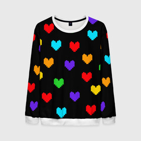 Мужской свитшот 3D с принтом UNDERTALE HEART в городе Новоалтайск, 100% полиэстер с мягким внутренним слоем | круглый вырез горловины, мягкая резинка на манжетах и поясе, свободная посадка по фигуре | Тематика изображения на принте: asriel dreemurr | chara | frisk | gaster blaster | sans | undertale | азриэль дримурр | андертейл | гастер | меттатон | санс | фриск | чара