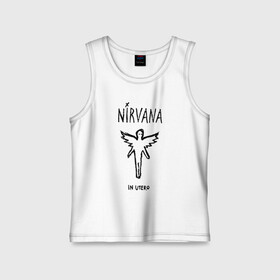 Детская майка хлопок с принтом Nirvana In utero в городе Новоалтайск,  |  | Тематика изображения на принте: in utero | nirvana | nirvana in utero | smile | курт кобейн | нирвана | нирвана in utero