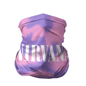 Бандана-труба 3D с принтом NIRVANA в городе Новоалтайск, 100% полиэстер, ткань с особыми свойствами — Activecool | плотность 150‒180 г/м2; хорошо тянется, но сохраняет форму | Тематика изображения на принте: in utero | nevermind | nirvana | nirvana in utero | nirvana logo | smile | курт кобейн | нирвана | нирвана in utero | нирвана лого
