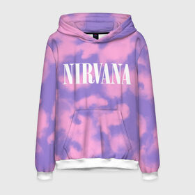 Мужская толстовка 3D с принтом NIRVANA в городе Новоалтайск, 100% полиэстер | двухслойный капюшон со шнурком для регулировки, мягкие манжеты на рукавах и по низу толстовки, спереди карман-кенгуру с мягким внутренним слоем. | Тематика изображения на принте: in utero | nevermind | nirvana | nirvana in utero | nirvana logo | smile | курт кобейн | нирвана | нирвана in utero | нирвана лого