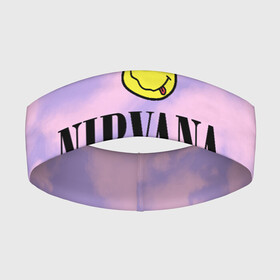 Повязка на голову 3D с принтом NIRVANA в городе Новоалтайск,  |  | Тематика изображения на принте: in utero | nevermind | nirvana | nirvana in utero | nirvana logo | smile | курт кобейн | нирвана | нирвана in utero | нирвана лого