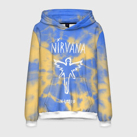 Мужская толстовка 3D с принтом NIRVANA в городе Новоалтайск, 100% полиэстер | двухслойный капюшон со шнурком для регулировки, мягкие манжеты на рукавах и по низу толстовки, спереди карман-кенгуру с мягким внутренним слоем. | Тематика изображения на принте: in utero | nevermind | nirvana | nirvana in utero | nirvana logo | nirvana nevermind | smile | курт кобейн | нирвана | нирвана in utero | нирвана лого