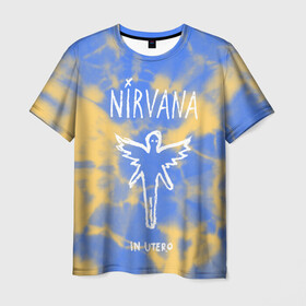 Мужская футболка 3D с принтом NIRVANA в городе Новоалтайск, 100% полиэфир | прямой крой, круглый вырез горловины, длина до линии бедер | Тематика изображения на принте: in utero | nevermind | nirvana | nirvana in utero | nirvana logo | nirvana nevermind | smile | курт кобейн | нирвана | нирвана in utero | нирвана лого
