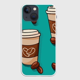 Чехол для iPhone 13 mini с принтом Я ЛЮБЛЮ КОФЕ | I LOVE COFFEE (Z) в городе Новоалтайск,  |  | cofe | coffеe | i like cofe | koffie | love cofe | qahwa | кофе | кофеин | коффеин | напиток | паттерн | я люблю кофе