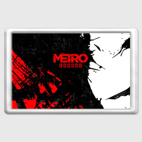 Магнит 45*70 с принтом METRO EXODUS. в городе Новоалтайск, Пластик | Размер: 78*52 мм; Размер печати: 70*45 | Тематика изображения на принте: exodus | horror | metro 2033 | metro exodus | sparta | survival | артём | игры | исход | метро | метро 2035 | спарта | спартанцы