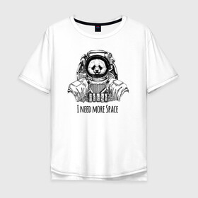 Мужская футболка хлопок Oversize с принтом I need more space в городе Новоалтайск, 100% хлопок | свободный крой, круглый ворот, “спинка” длиннее передней части | 12 апреля | mars one | nasa | space | астронавт | гагарин | день космонавтики | звезды | илон маск | инопланетянин | кор | королев | космический | космонавт | космос | леонов | марс ван | мкс | наса | насо | нло