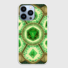 Чехол для iPhone 13 Pro с принтом DnD Dices   Clever в городе Новоалтайск,  |  | dices lavander | dnd | dungeonse dragons | днд | игра | кубик | лаванда