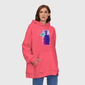 Худи SuperOversize хлопок с принтом Тима Белорусских. Птичка в городе Новоалтайск, 70% хлопок, 30% полиэстер, мягкий начес внутри | карман-кенгуру, эластичная резинка на манжетах и по нижней кромке, двухслойный капюшон
 | музыка | птичка | тима белорусских