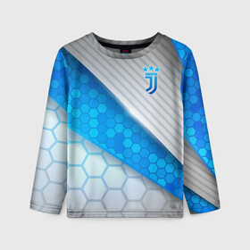 Детский лонгслив 3D с принтом Juventus F.C. в городе Новоалтайск, 100% полиэстер | длинные рукава, круглый вырез горловины, полуприлегающий силуэт
 | calcio | club | cr7 | cristiano ronaldo | dybala | football | full highlights | goals | italia | juventus | napoli | roma | serie a | белый | италия | клуб | форма | черный | ювентус