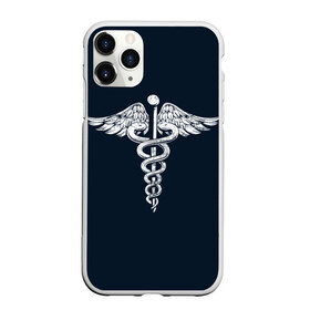Чехол для iPhone 11 Pro матовый с принтом Caduceus в городе Новоалтайск, Силикон |  | Тематика изображения на принте: caduceus | coronavirus | medic | nurse | superhero | врач | врачи | герои | герой | коронавирус | медбрат | медик | медики | медицина | медсестра | супергерои | супергерой