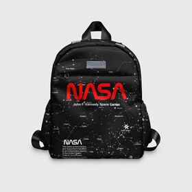 Детский рюкзак 3D с принтом NASA в городе Новоалтайск, 100% полиэстер | лямки с регулируемой длиной, сверху петелька, чтобы рюкзак можно было повесить на вешалку. Основное отделение закрывается на молнию, как и внешний карман. Внутри дополнительный карман. По бокам два дополнительных кармашка | Тематика изображения на принте: nasa | астронавт | вселенная | звёздная карта | звёзды | космический | космонавт | космонавтика | космос | наса | ракета | шатл