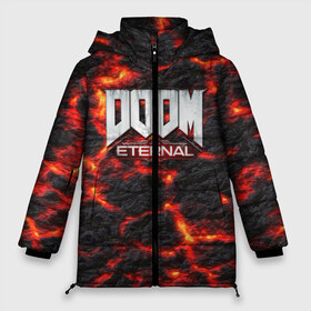 Женская зимняя куртка 3D с принтом DOOM ETERNAL в городе Новоалтайск, верх — 100% полиэстер; подкладка — 100% полиэстер; утеплитель — 100% полиэстер | длина ниже бедра, силуэт Оверсайз. Есть воротник-стойка, отстегивающийся капюшон и ветрозащитная планка. 

Боковые карманы с листочкой на кнопках и внутренний карман на молнии | demon | devil | doom | doom vfr | evil | game | mars | red | демон | дум | игры | космос | красная планета | марс | пришельцы
