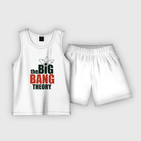 Детская пижама с шортами хлопок с принтом Big Bang Theory logo в городе Новоалтайск,  |  | big bang theory | howard wolowitz | leonard hofstadter | penny | raj | sheldon cooper | stuart bloom | vdgerir | воловитц | леонард хофстедер | пэнни | радж | раджешь кутрапалли | тбв | теория большого взрыва | чак лорри | шелдон | шэл