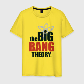Мужская футболка хлопок с принтом Big Bang Theory logo в городе Новоалтайск, 100% хлопок | прямой крой, круглый вырез горловины, длина до линии бедер, слегка спущенное плечо. | big bang theory | howard wolowitz | leonard hofstadter | penny | raj | sheldon cooper | stuart bloom | vdgerir | воловитц | леонард хофстедер | пэнни | радж | раджешь кутрапалли | тбв | теория большого взрыва | чак лорри | шелдон | шэл