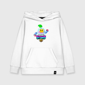 Детская толстовка хлопок с принтом BRAWL STARS SPROUT в городе Новоалтайск, 100% хлопок | Круглый горловой вырез, эластичные манжеты, пояс, капюшен | 8 bit | 8 бит | bibi | brawl stars | crow | el brown | leon | leon shark | max | mr.p | sally leon | shark | sprout | stars | virus | werewolf | акула | биби | вирус | ворон | леон | оборотень | пингвин