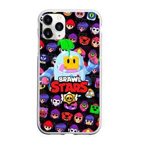 Чехол для iPhone 11 Pro Max матовый с принтом BRAWL STARS SPROUT в городе Новоалтайск, Силикон |  | 8 bit | 8 бит | bibi | brawl stars | crow | el brown | leon | leon shark | max | mr.p | sally leon | shark | sprout | stars | virus | werewolf | акула | биби | вирус | ворон | леон | оборотень | пингвин