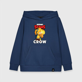 Детская толстовка хлопок с принтом BRAWL STARS CROW PHOENIX в городе Новоалтайск, 100% хлопок | Круглый горловой вырез, эластичные манжеты, пояс, капюшен | 8 bit | 8 бит | bibi | brawl stars | crow | el brown | leon | leon shark | max | mr.p | phoenix | sally leon | shark | sprout | stars | virus | werewolf | акула | биби | вирус | ворон | леон | оборотень | пингвин
