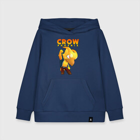 Детская толстовка хлопок с принтом BRAWL STARS CROW PHOENIX в городе Новоалтайск, 100% хлопок | Круглый горловой вырез, эластичные манжеты, пояс, капюшен | 8 bit | 8 бит | bibi | brawl stars | crow | el brown | leon | leon shark | max | mr.p | phoenix | sally leon | shark | sprout | stars | virus | werewolf | акула | биби | вирус | ворон | леон | оборотень | пингвин