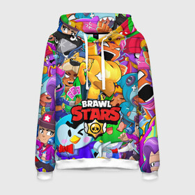 Мужская толстовка 3D с принтом BRAWL STARS CROW PHOENIX в городе Новоалтайск, 100% полиэстер | двухслойный капюшон со шнурком для регулировки, мягкие манжеты на рукавах и по низу толстовки, спереди карман-кенгуру с мягким внутренним слоем. | 8 bit | 8 бит | bibi | brawl stars | crow | el brown | leon | leon shark | max | mr.p | sally leon | shark | sprout | stars | virus | werewolf | акула | биби | вирус | ворон | леон | оборотень | пингвин