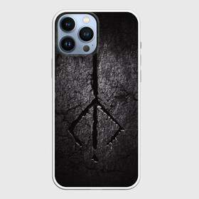 Чехол для iPhone 13 Pro Max с принтом BLOODBORNE HUNTER | СИМВОЛ ОХОТНИКА в городе Новоалтайск,  |  | Тематика изображения на принте: bloodborne | hunter | знак охотника | охотник | рожденный кровью