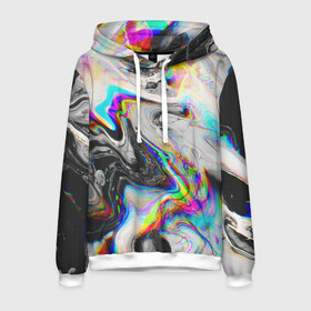 Мужская толстовка 3D с принтом DIGITAL ABSTRACT GLITCH в городе Новоалтайск, 100% полиэстер | двухслойный капюшон со шнурком для регулировки, мягкие манжеты на рукавах и по низу толстовки, спереди карман-кенгуру с мягким внутренним слоем. | Тематика изображения на принте: abstraction | geometry | glitch | hexagon | neon | paints | stripes | texture | triangle | абстракция | брызги | геометрия | глитч | краски | неон | неоновый | соты | текстура