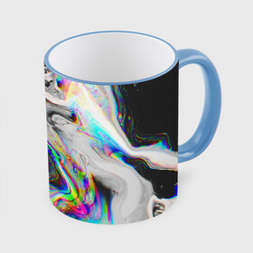 Кружка с полной запечаткой с принтом DIGITAL ABSTRACT GLITCH | ГЛИТЧ в городе Новоалтайск, керамика | ёмкость 330 мл | Тематика изображения на принте: abstraction | geometry | glitch | hexagon | neon | paints | stripes | texture | triangle | абстракция | брызги | геометрия | глитч | краски | неон | неоновый | соты | текстура