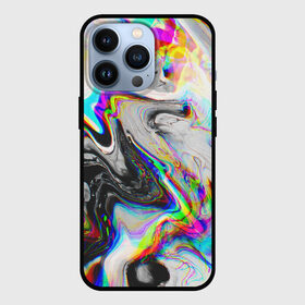 Чехол для iPhone 13 Pro с принтом DIGITAL ABSTRACT GLITCH | ГЛИТЧ в городе Новоалтайск,  |  | Тематика изображения на принте: abstraction | geometry | glitch | hexagon | neon | paints | stripes | texture | triangle | абстракция | брызги | геометрия | глитч | краски | неон | неоновый | соты | текстура