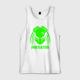 Мужская майка хлопок с принтом PREDATOR в городе Новоалтайск, 100% хлопок |  | aliens | avp | black | cinema | predator | кино | фильм хищник | фильмы | хищник | чёрный | чужой