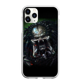 Чехол для iPhone 11 Pro Max матовый с принтом PREDATOR в городе Новоалтайск, Силикон |  | Тематика изображения на принте: aliens | avp | black | cinema | predator | кино | фильм хищник | фильмы | хищник | чёрный | чужой